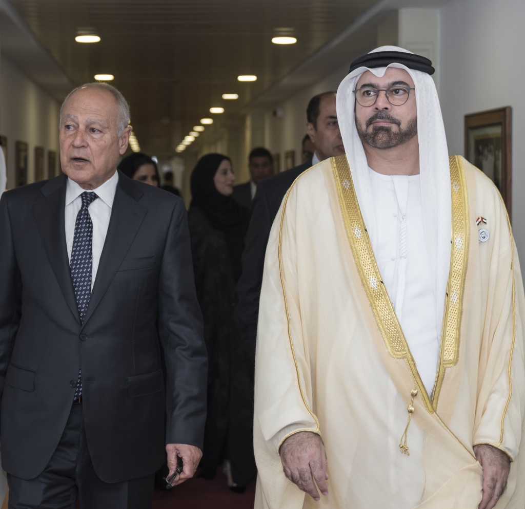 Al Gergawi with Secretary General of the Arab League